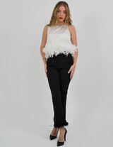 OFFER / 8657 Crop Pants with Feather